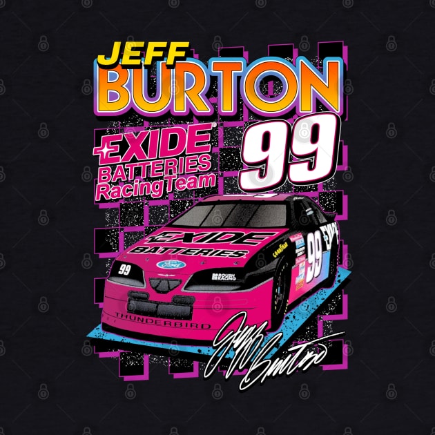Jeff Burton Exide Retro Nascar Design by Reno27Racing